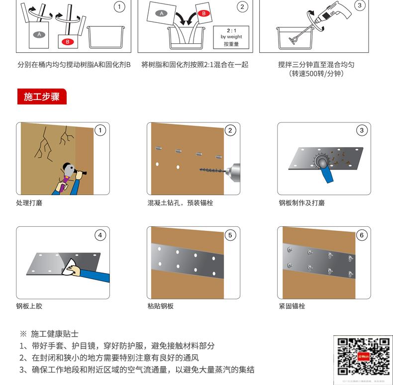 包钢平阴粘钢加固施工过程